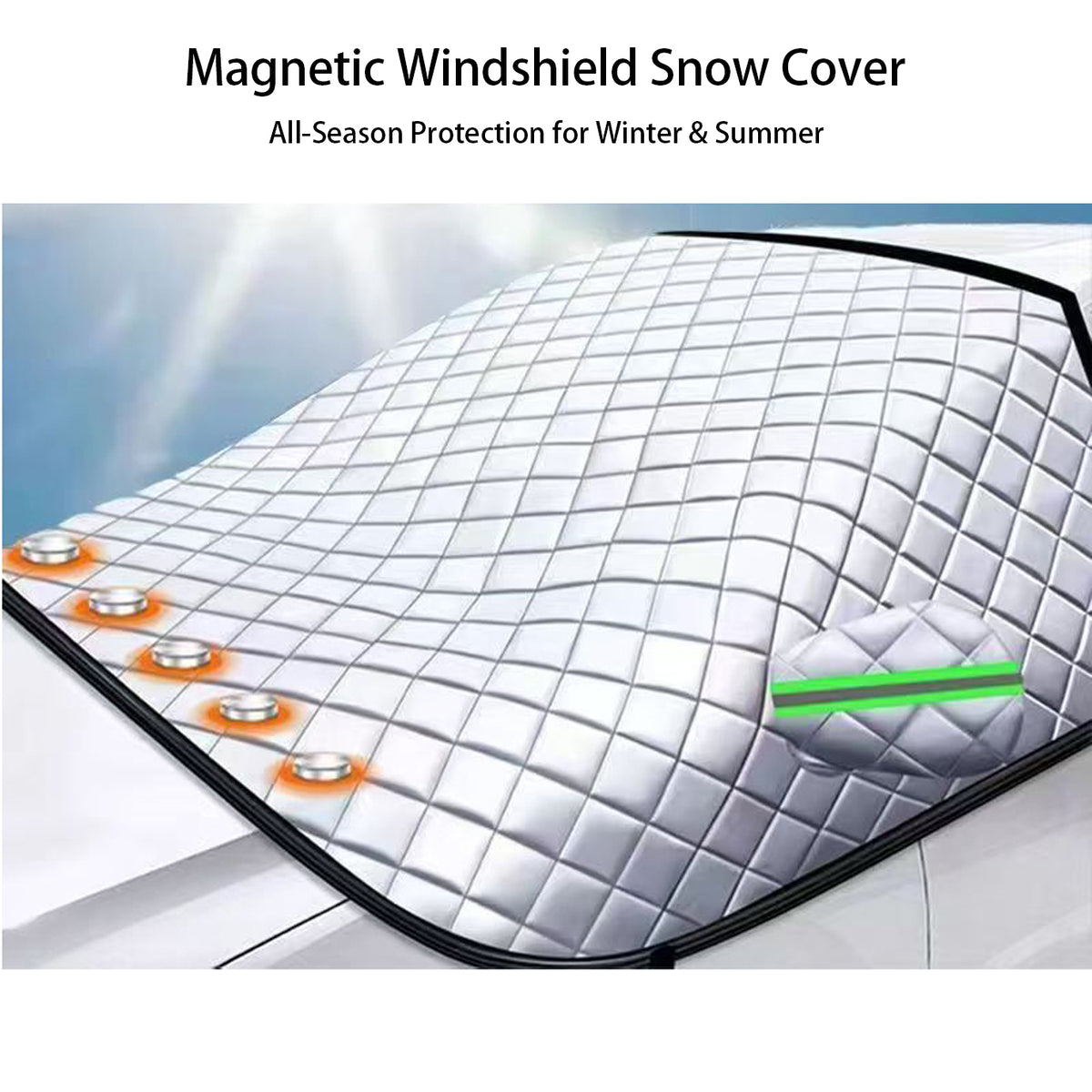 Magnetic Windshield Snow Cover – All-Season Protection for Winter & Summer