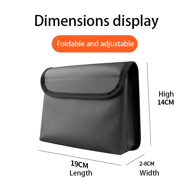 PU Leather Car Trash Can & Storage Organizer – Foldable Magnetic Hanging Bin for a Clean & Organized Car