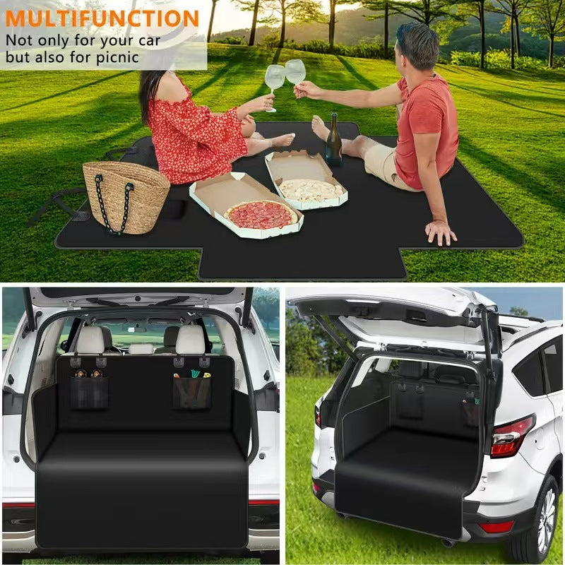 Waterproof & Nonslip Pet Car Boot Liner，easy-to-wash picnic mat，Robust Dog Car Boot Cover