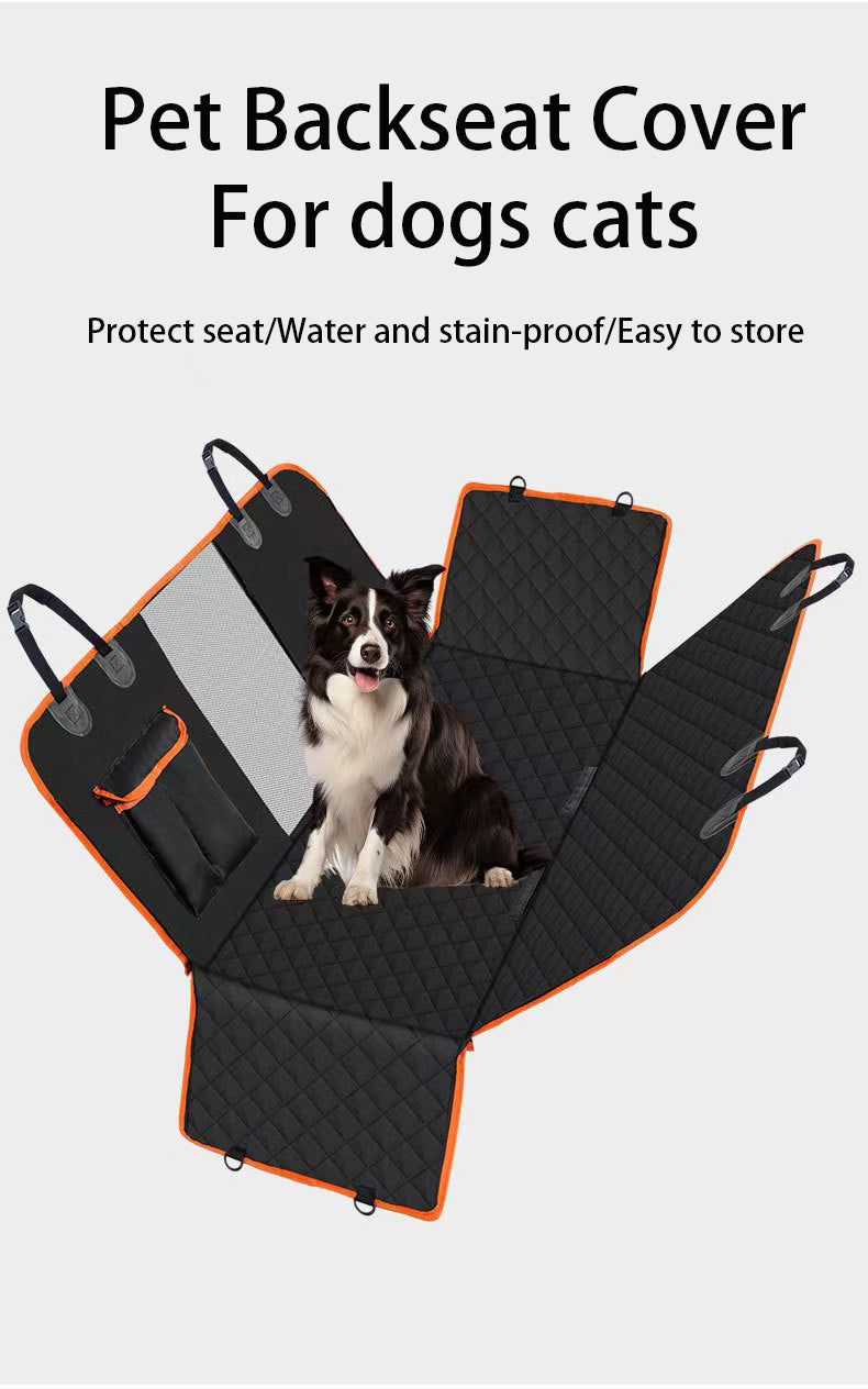 Waterproof & Foldable Pet Car Seat Cover; Dog Car Seat Cover;Cat Car Seat Cover;