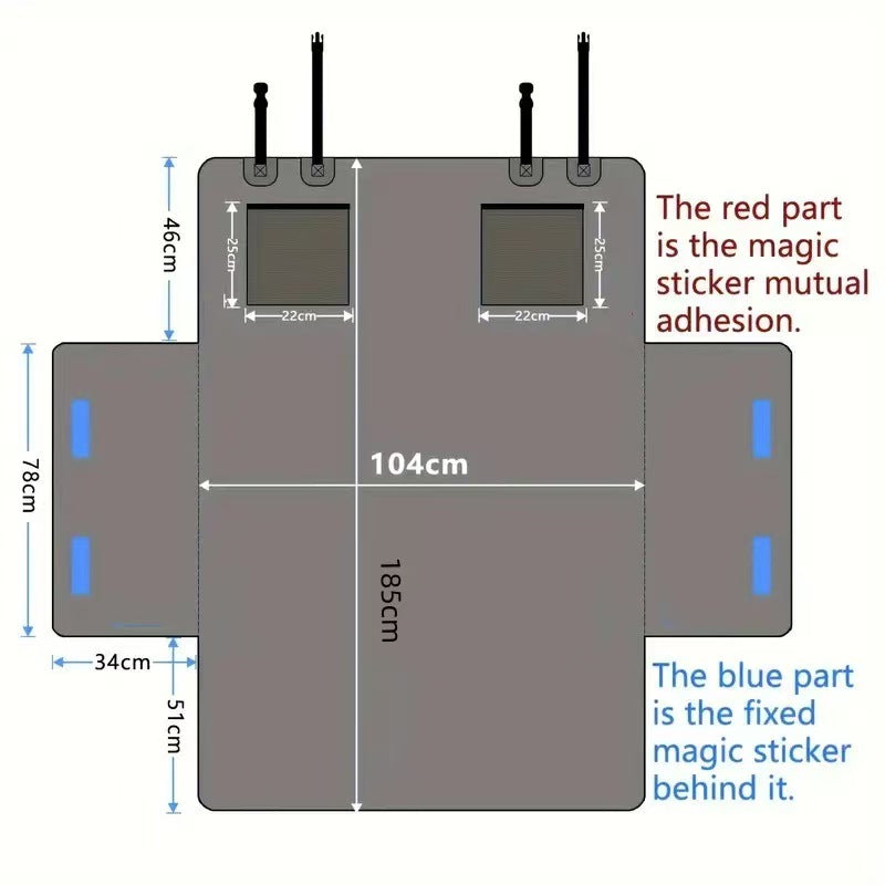 Waterproof & Nonslip Pet Car Boot Liner，easy-to-wash picnic mat，Robust Dog Car Boot Cover