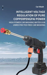 Cordless Power Washer, Portable High-Pressure Cleaner for Cars and Patios