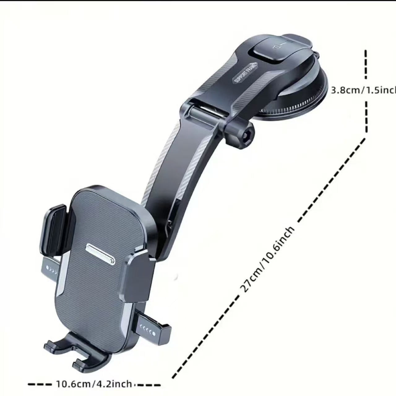 Upgraded Car Dashboard Phone Holder – Adjustable Vertical & Horizontal Mount